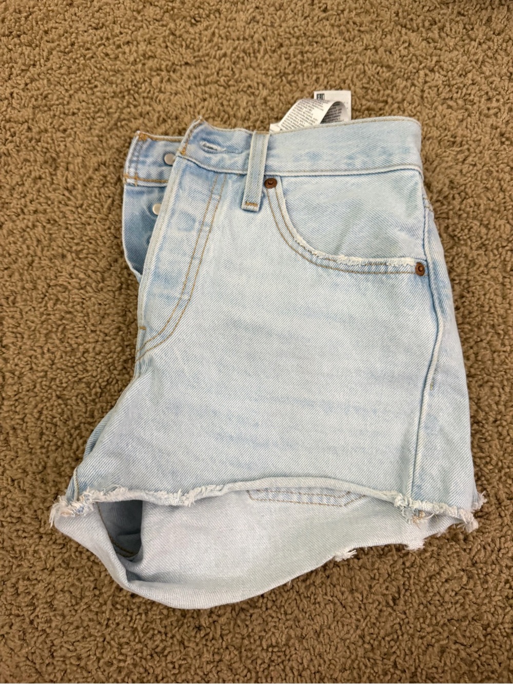 Levi's Light Blue Denim Jean Shorts
